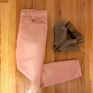 LOFT light pink modern skinny jeans
